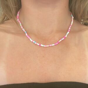 Pool party Beaded Necklace